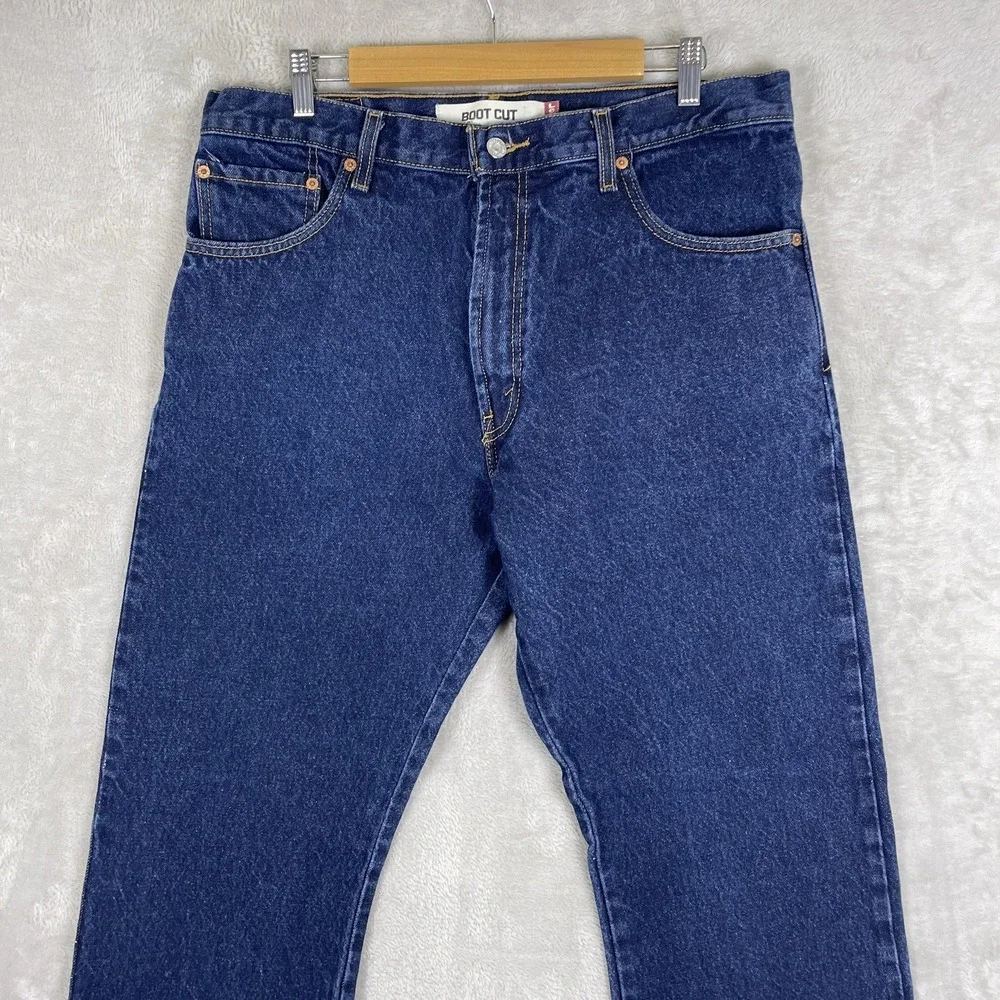 Vintage Levis 517 Jeans Mens 36x30 Y2K Dark Wash 2005 Bootcut Cowboy Skater West
